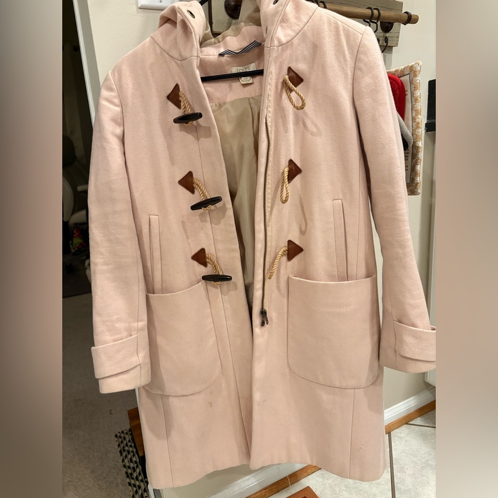 J. Crew Tan Trench Coat with Toggle Closures